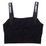 Comme Des Fuckdown Black Cotton Tops & T-Shirt