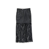 Boutique Moschino Leather Skirt