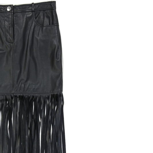 Boutique Moschino Leather Skirt