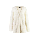 Balenciaga Wool Blend Jacquard Cardigan