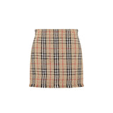 Burberry Vintage Pattern Mini Skirt