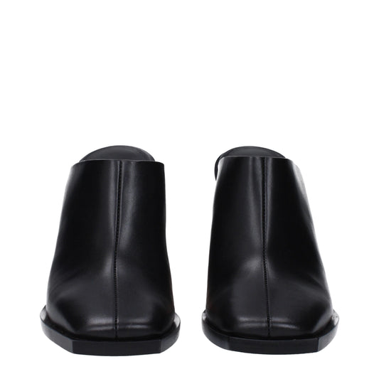 Givenchy Black Leather Mules