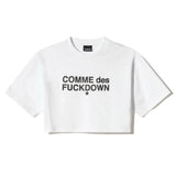Comme Des Fuckdown White Cotton Tops & T-Shirt
