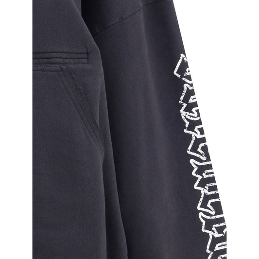 Balenciaga Blackletter script motif Hoodie