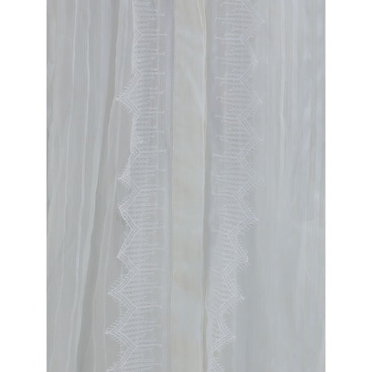 Chloé Ruffled silk muslin and lace Blouse